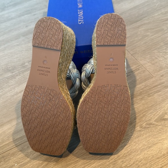 NIB Stuart Weitzman braided Espadrille Sandals Size 9 - Picture 3 of 8